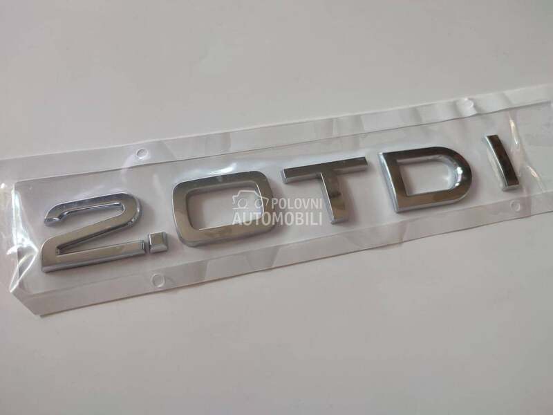 Natpis 2.0 TDI za gepek vrata za Audi A3, A4, A6