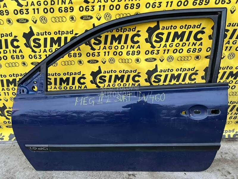 Vrata prednja leva teget DV460 za Renault Megane od 2002. do 2008. god.