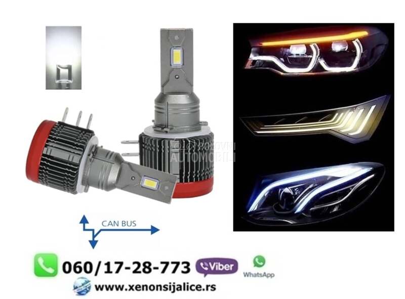 H15 led sijalice bele kan bus  