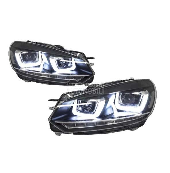 Farovi Black 3D Drl za Volkswagen Golf 6