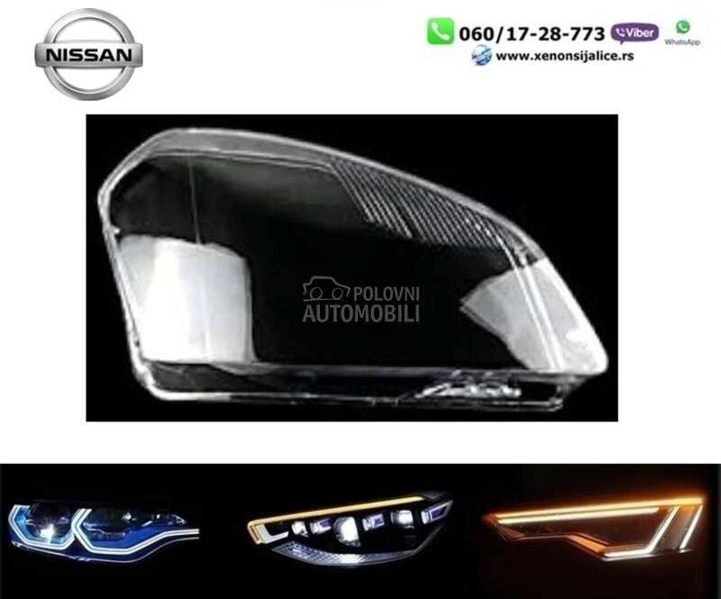 Staklo fara za far 11-15 za Nissan Qashqai, Quest, Qashqai + 2