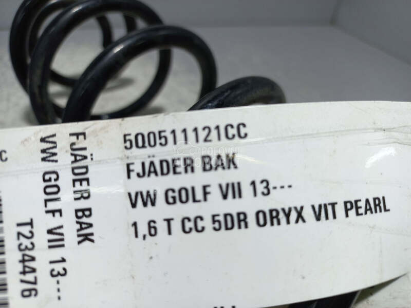 OPRUGA AMORTIZERA za Volkswagen Golf 7