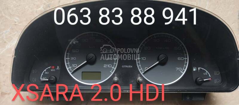 Kilometar sat - brzinomer za Citroen Berlingo, C2, C3 ... od 1996. do 2012. god.