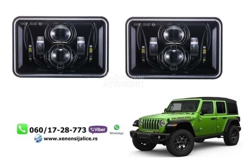 LED FAROVI UNIVERZALNI 18CM X 13CM 60W BI LED FUL LED  