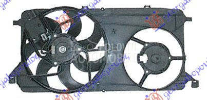 VENTILATOR (DUPLI) KOMPLET... za Ford Transit Connect od 2006. do 2013. god.