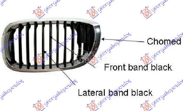 PVC MASKA HROM/CRNA  SERIES... za BMW Serija 3 od 2003. do 2006. god.