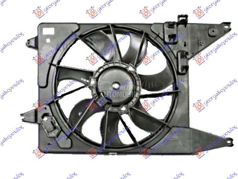 VENTILATOR KOMPLET (BENZIN/... za Dacia Logan od 2009. do 2012. god.