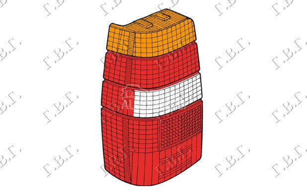 STAKLO STOP LAMPE  FIORINO... za Fiat Fiorino od 1988. do 1991. god.