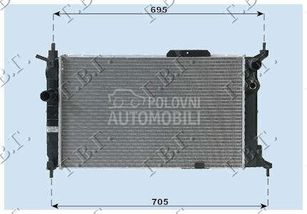 HLADNJAK MOTORA 1.4-1.6 A/C... za Opel Astra, Astra F od 1995. do 1998. god.