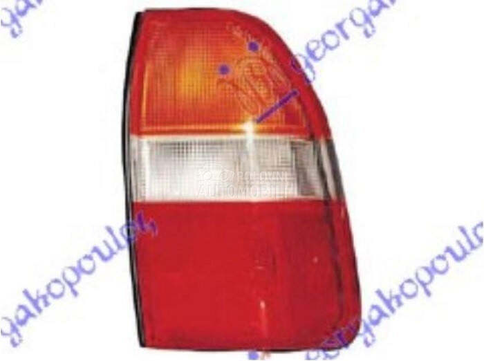 STOP LAMPA KOMPLET (ZUTI MI... za Mitsubishi L200 od 1997. do 1999. god.