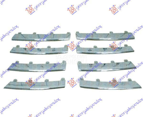 LAJSNA PVC MASKE HROM (SET)... za Volkswagen Jetta od 2005. do 2010. god.