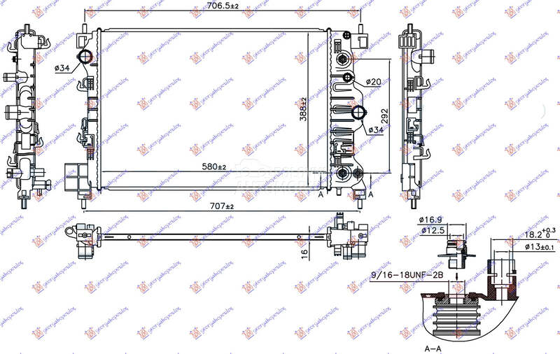 HLADNJAK MOTORA 1.6i 16v (A... za Chevrolet Aveo od 2012. do 2025. god.