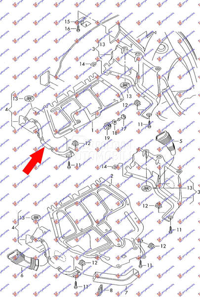 Šuspleh za Seat Toledo od 1999. do 2004. god.