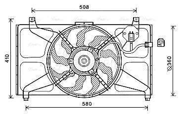 Ventilator za Hyundai Accent od 2006. do 2011. god.