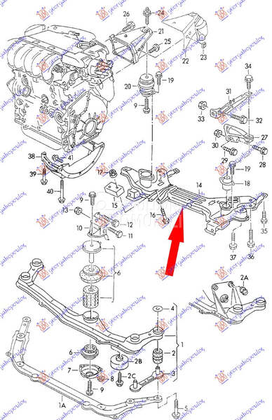 Nosac Motora za Seat Cordoba od 1995. do 1997. god.