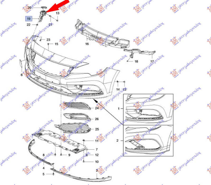 Nosac za Opel Astra K od 2019. do 2021. god.