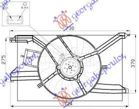 Ventilator za Opel Vectra C od 2005. do 2008. god.