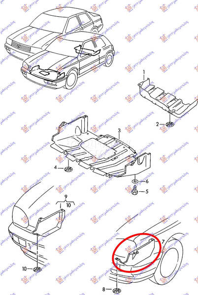 Šuspleh za Volkswagen Golf 3 od 1992. do 1998. god.