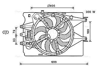 Ventilator za Fiat 500L od 2012. do 2017. god.