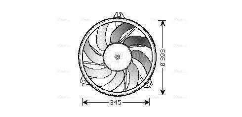 Ventilator za Peugeot 206 plus od 2009. do 2013. god.