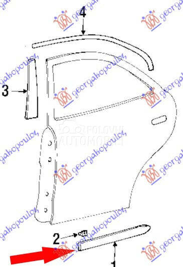 Lajsna za Hyundai Accent od 2003. do 2005. god.