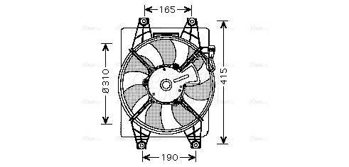 Ventilator za Hyundai Accent od 2003. do 2005. god.