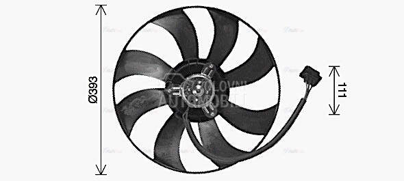 Ventilator za Volkswagen Cross Polo od 2005. do 2009. god.