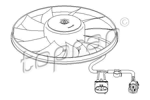 Ventilator za Volkswagen Golf 6 od 2008. do 2013. god.