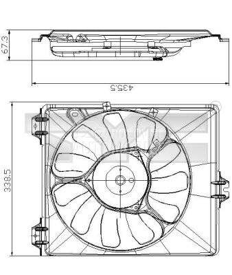 Ventilator za Suzuki SX4 od 2007. do 2013. god.