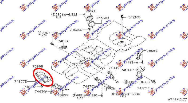 Šuspleh za Nissan Almera od 1998. do 2000. god.