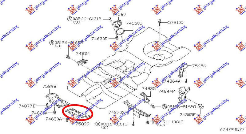 Šuspleh za Nissan Almera od 1996. do 1998. god.