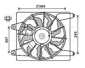 Ventilator za Hyundai Santa Fe od 2009. do 2012. god.