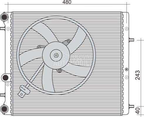 Ventilator za Škoda Fabia od 2007. do 2010. god.