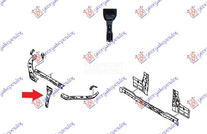 Nosac brave haube za Fiat Fullback