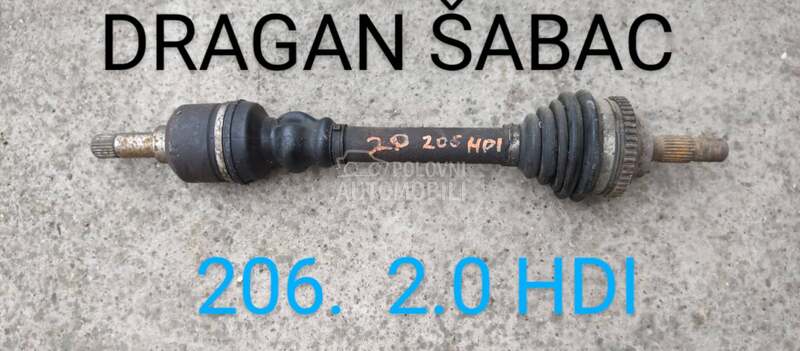 Osovina i poluosovina za Peugeot 206, 308, 106 ... od 1996. do 2012. god.