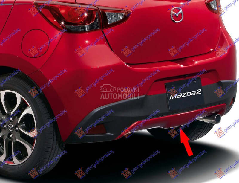 Spojler branika za Mazda 2 od 2014. do 2020. god.