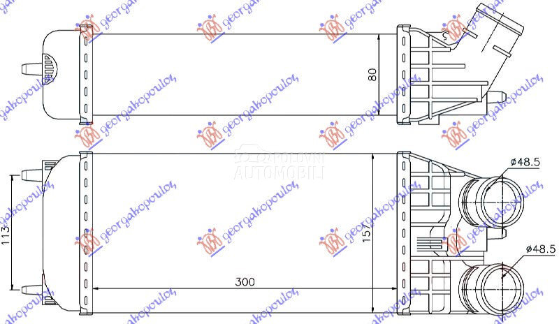 Interkuler za Peugeot 301 - 9803900780