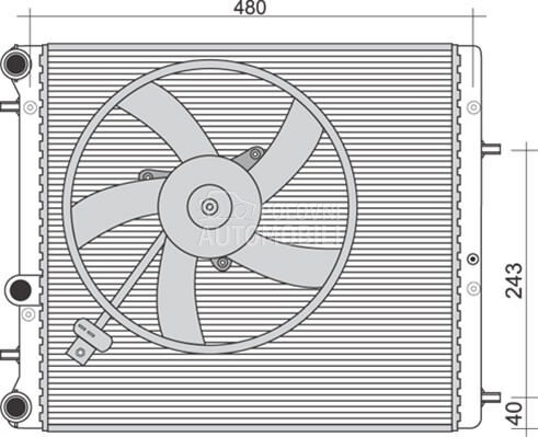 Ventilator za Škoda Roomster od 2010. do 2015. god. - 6Q0959455AF