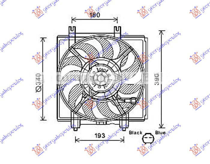 Ventilator za Subaru Forester od 2015. do 2019. god.