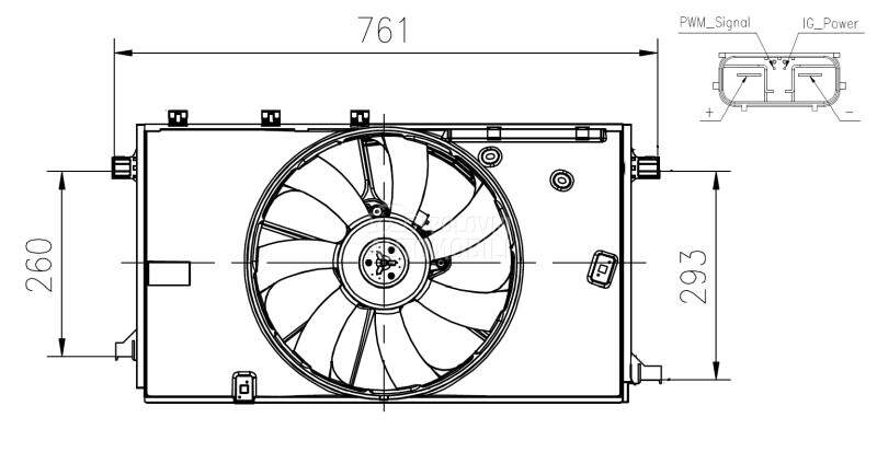 Ventilator za Toyota C-HR od 2016. do 2019. god.