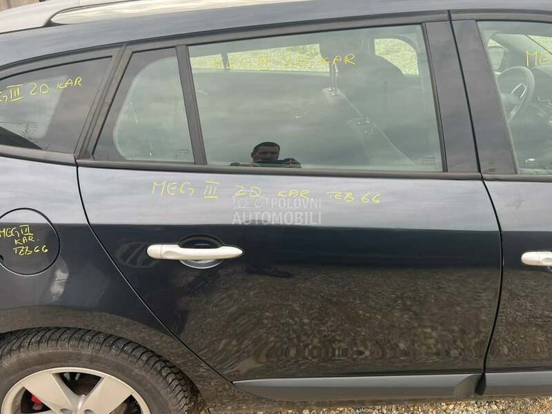 Vrata zadnja desna siva TEB66 za Renault Megane od 2009. do 2016. god.