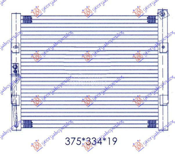 HLADNJAK KLIME (33x33x2.5)... za Honda e, Civic od 1992. do 1996. god.