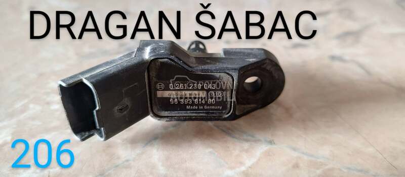Map 9639381480 02612300 za Peugeot 206 od 1998. do 2009. god.