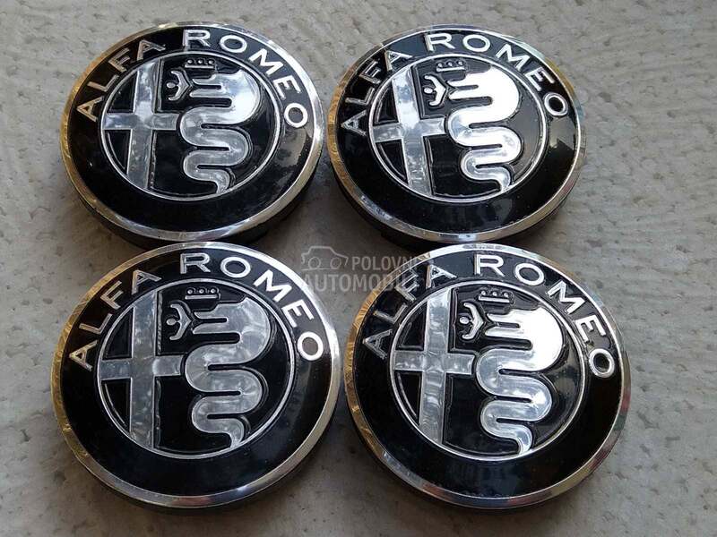 Cepovi za felne 60mm crni za Alfa Romeo 159
