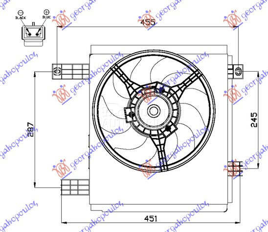 VENTILATOR (BENZIN/DIZEL)... za Smart ForTwo