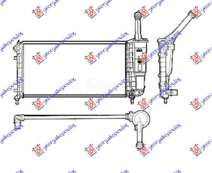 HLADNJAK MOTORA 1.2 8/16V (... za Lancia Ostalo