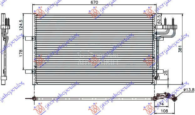 HLADNJAK KLIME BENZIN/DIZEL... za Ford C-Max, Focus