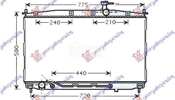HLADNJAK MOTORA 2.7 i24V/2.... za Hyundai Santa Fe