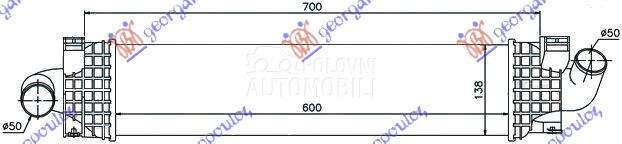 HLADNJAK INTERKULERA 1.6-1.... za Ford Kuga