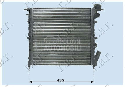 HLADNJAK MOTORA 1.4cc (43x3... za Renault R 19 od 1992. do 1995. god.